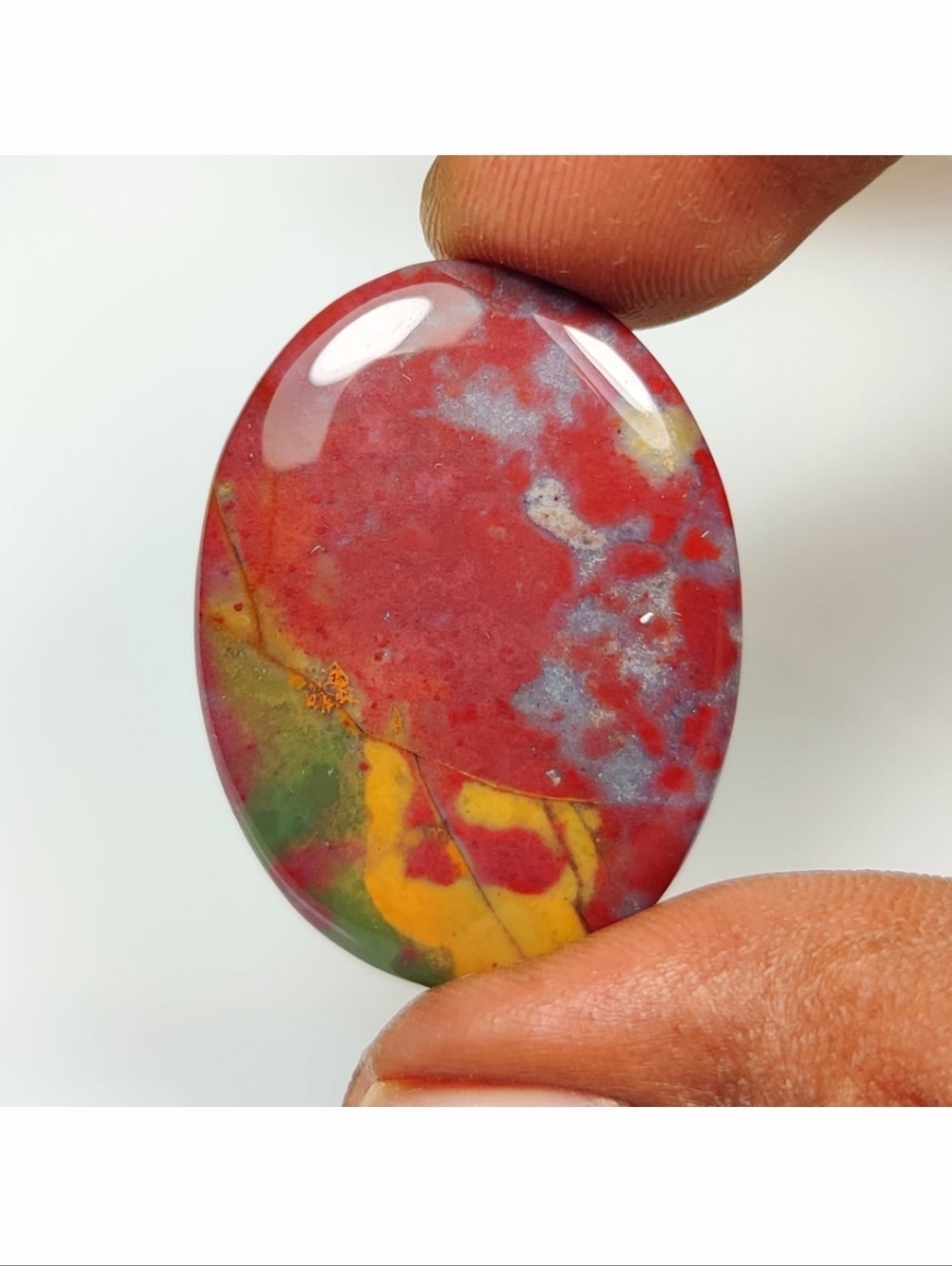 26.88 Ct Natural Mookaite Jasper Quartz Oval Cab